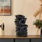 Gardenised Cascading Electric Powered 5-Tier Rock Water Fountain with LED Lights 18" QI004634 - alternate 7